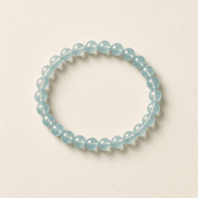 Illustration d'un bracelet en aigue-marine