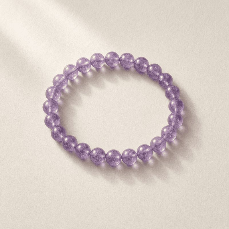 Illustration d'un bracelet en améthyste